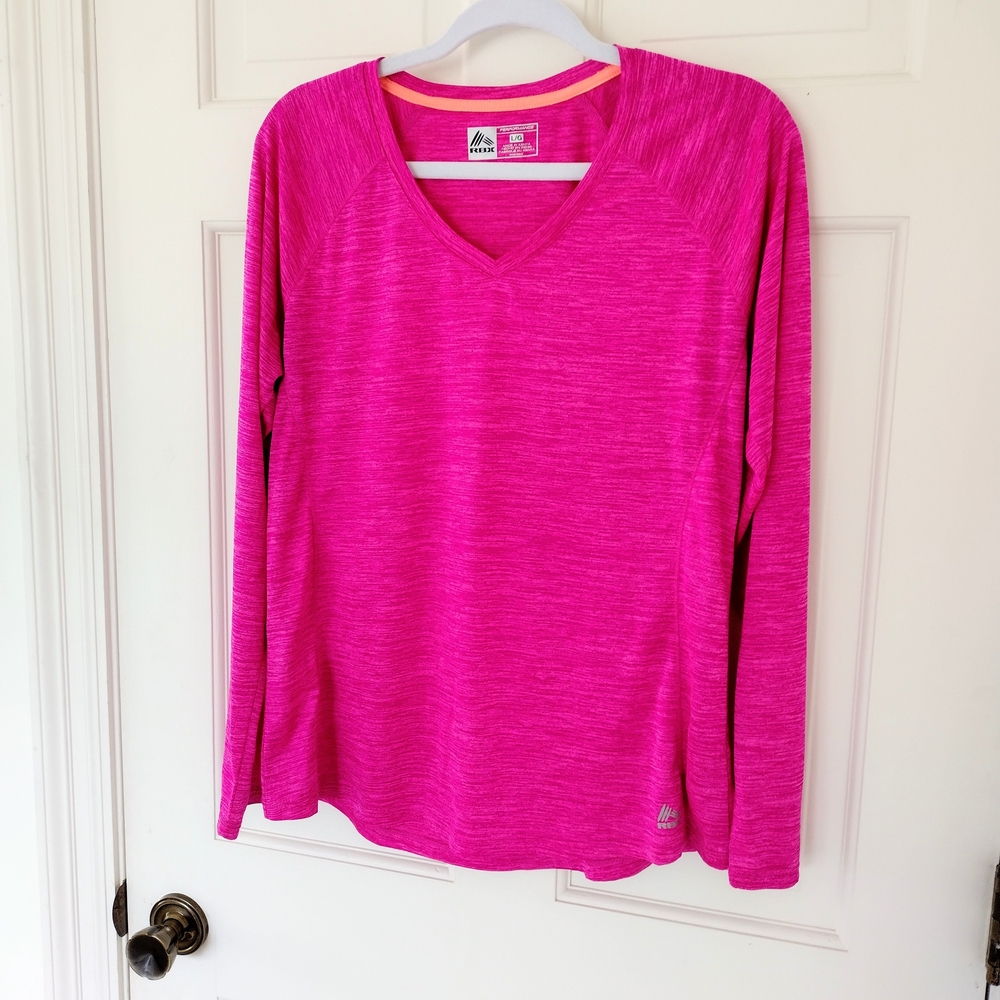 RBX Women's Vibrant Pink Long Sleeve Performance Shirt